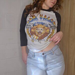 Vintage Raglan 1982 Van Halen Baseball Style Tour 3/4 Sleeve Tshirt